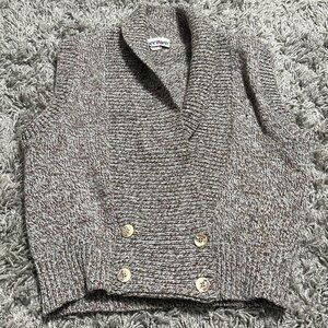 Penrose Cottage Minimalist Vintage Wool Sweater Vest Size L